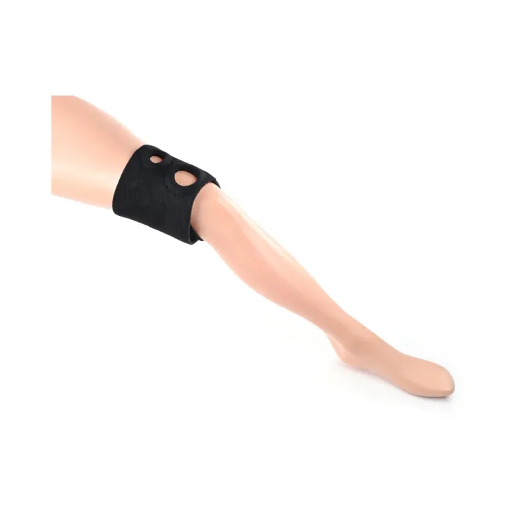 Dual Penetration Thigh Strap-On Harness Black Dual Penetration Thigh Strap-On Harness Black