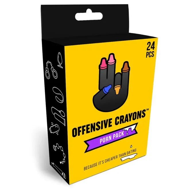 Offensive Crayons Porn Pack Adult Coloring Gift Set