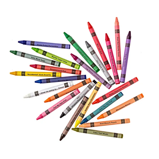 Offensive Crayons Porn Pack Adult Coloring Gift Set
