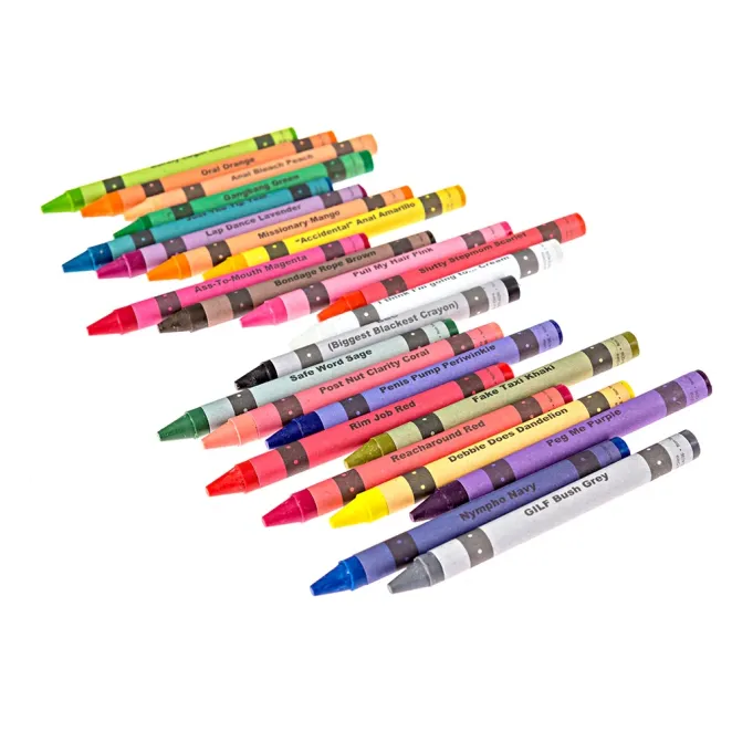 Offensive Crayons Porn Pack Adult Coloring Gift Set
