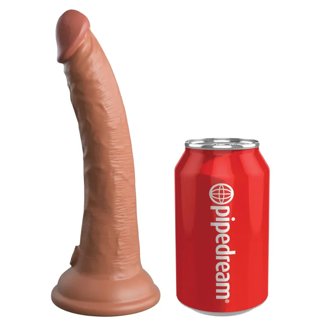 7 Inch King Cock Elite Realistic Suction Cup Dildo Tan