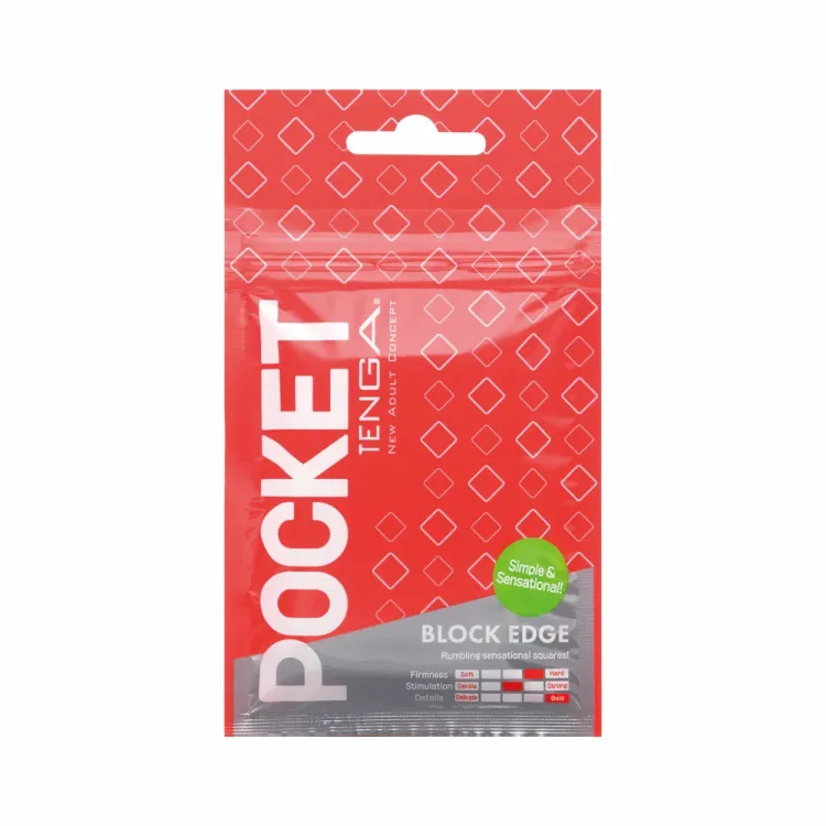 Tenga Pocket Masturbator Sleeve Block Edge Tenga Pocket Masturbator Sleeve Block Edge