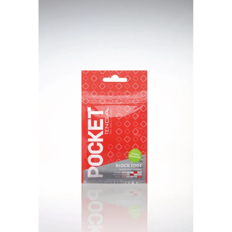 Tenga Pocket Masturbator Sleeve Block Edge Tenga Pocket Masturbator Sleeve Block Edge