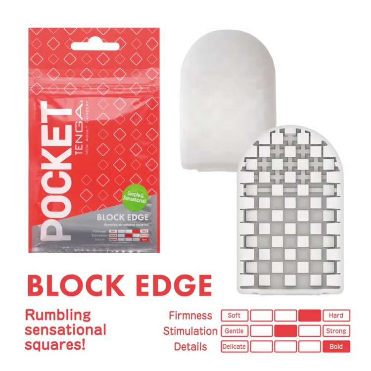 Tenga Pocket Masturbator Sleeve Block Edge Tenga Pocket Masturbator Sleeve Block Edge