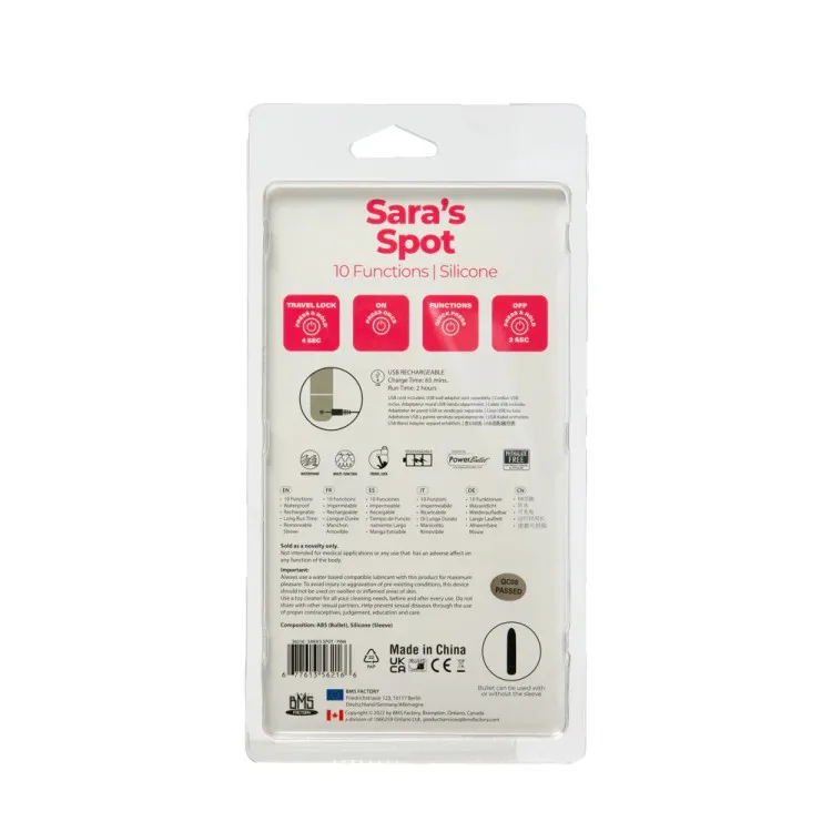 Sara's Spot G-Spot Bullet Vibe Sara's Spot G-Spot Bullet Vibe