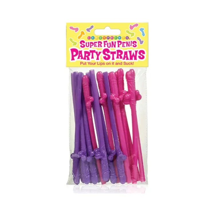 Super Fun Penis Party Straws 8-Pack Super Fun Penis Party Straws 8-Pack