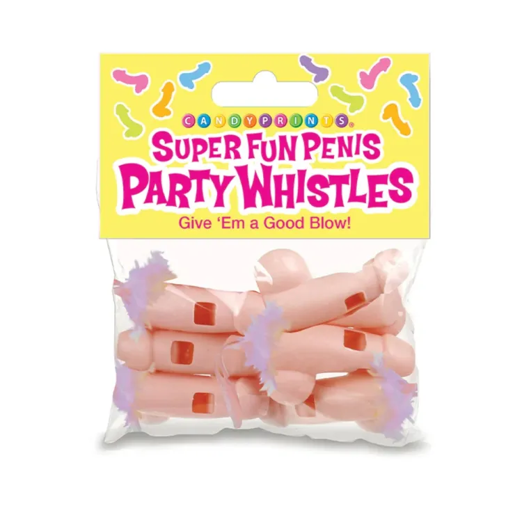 Super Fun Penis Party Whistles 6-Pack Super Fun Penis Party Whistles 6-Pack
