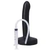 6 in. POP Slim Squirting Strap-On Dildo Black 6 in. POP Slim Squirting Strap-On Dildo Black