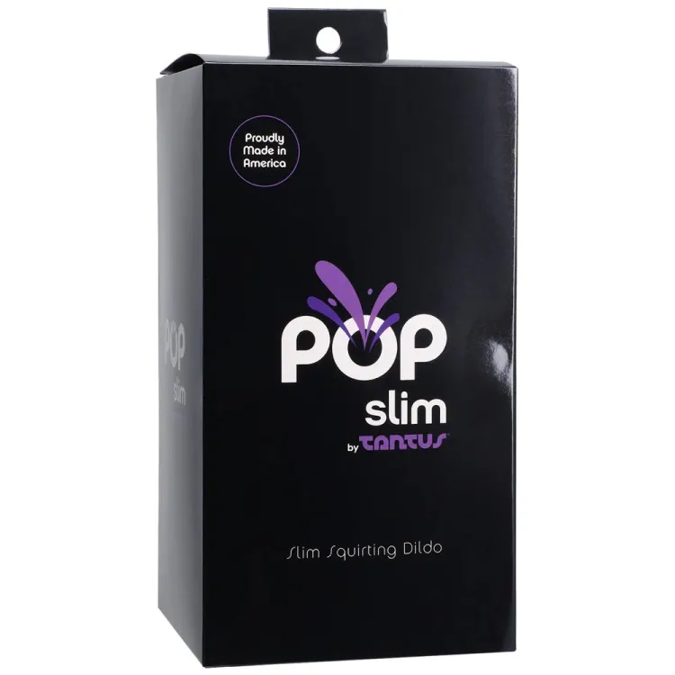 6 in. POP Slim Squirting Strap-On Dildo Black 6 in. POP Slim Squirting Strap-On Dildo Black
