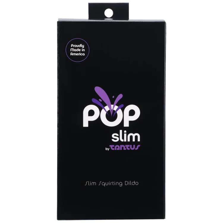 6 in. POP Slim Squirting Strap-On Dildo Black 6 in. POP Slim Squirting Strap-On Dildo Black