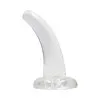 5 in. Clear Curved Non-Realistic Dildo 5 in. Clear Curved Non-Realistic Dildo