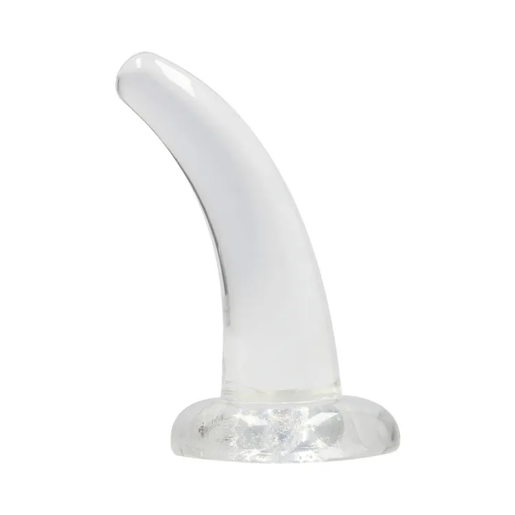 5 in. Clear Curved Non-Realistic Dildo 5 in. Clear Curved Non-Realistic Dildo