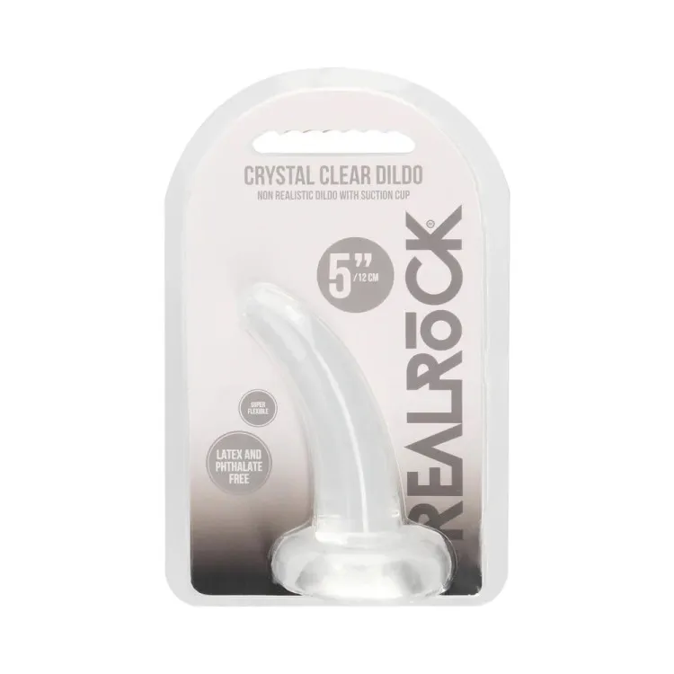 5 in. Clear Curved Non-Realistic Dildo 5 in. Clear Curved Non-Realistic Dildo