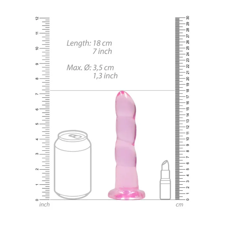 7 in. Non-Realistic Twisted Dildo Pink 7 in. Non-Realistic Twisted Dildo Pink