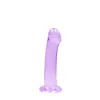 7 in. Crystal Clear Non-Realistic Dildo Purple 7 in. Crystal Clear Non-Realistic Dildo Purple
