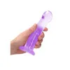 7 in. Crystal Clear Non-Realistic Dildo Purple 7 in. Crystal Clear Non-Realistic Dildo Purple