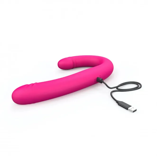 17 Inch Dorcel Orgasmic Double Thrusting & Vibrating Double Dildo Pink