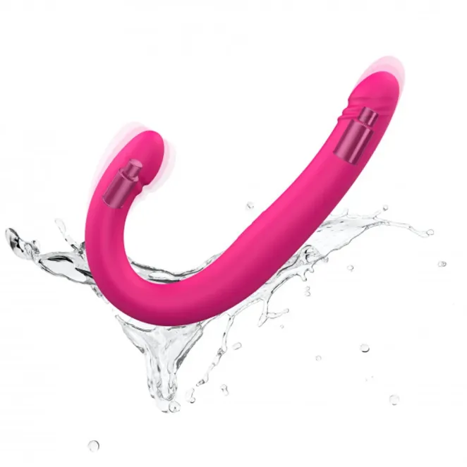 17 Inch Dorcel Orgasmic Double Thrusting & Vibrating Double Dildo Pink