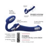 Strap-On-Me Multi Orgasm Bendable Vibrating Strapless Strap-On with Remote Blue M