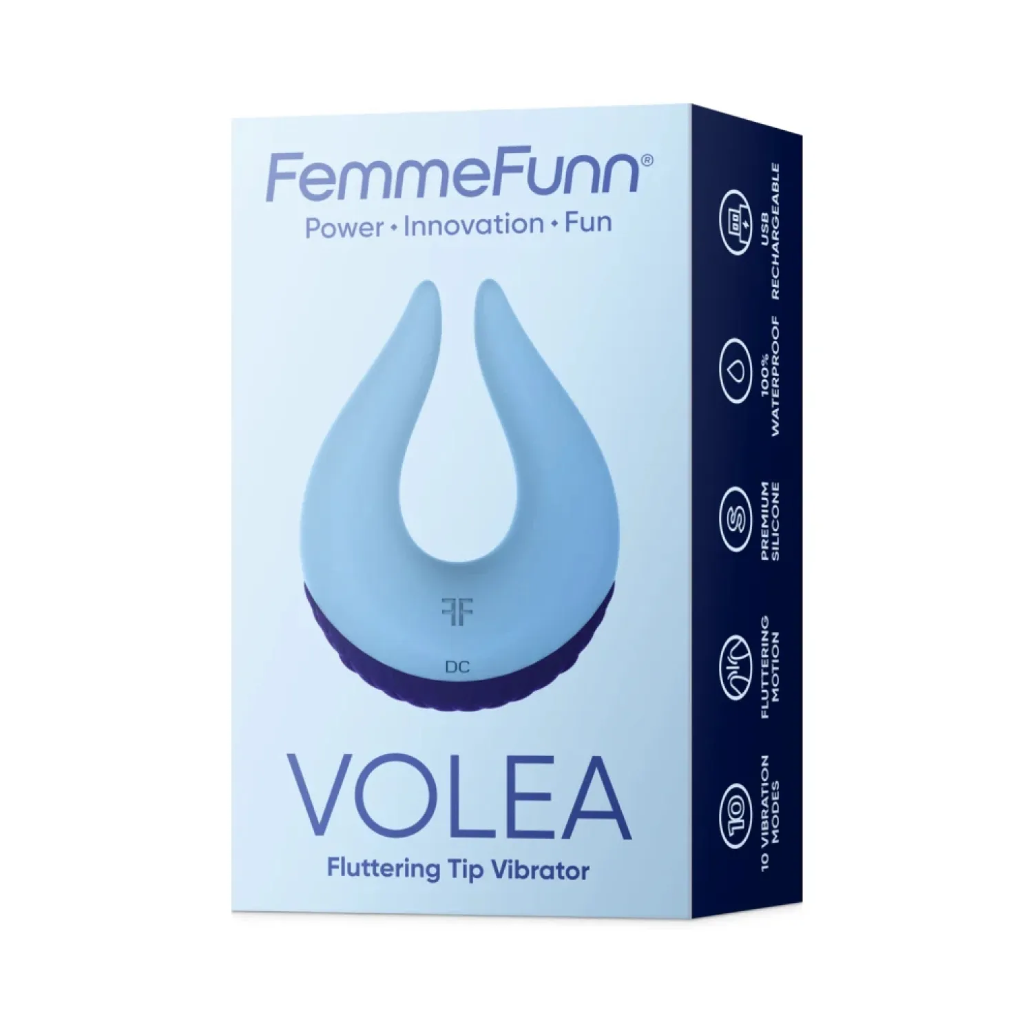 Volea Fluttering Tip Clitoral Vibrator Blue