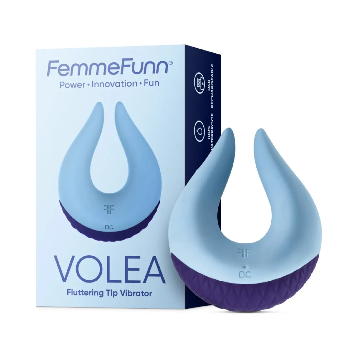 Volea Fluttering Tip Clitoral Vibrator Blue