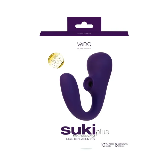 VeDO Suki Plus Dual Sonic Clitoral & G Spot Vibrator Purple