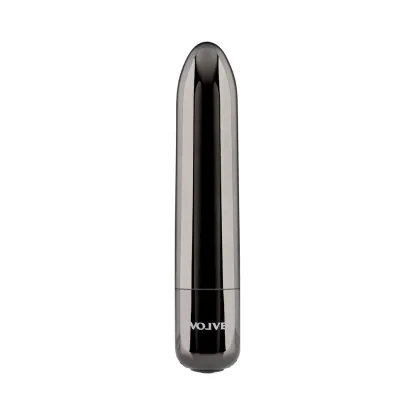 Bullet Vibrator with 10 Functions Black Chrome