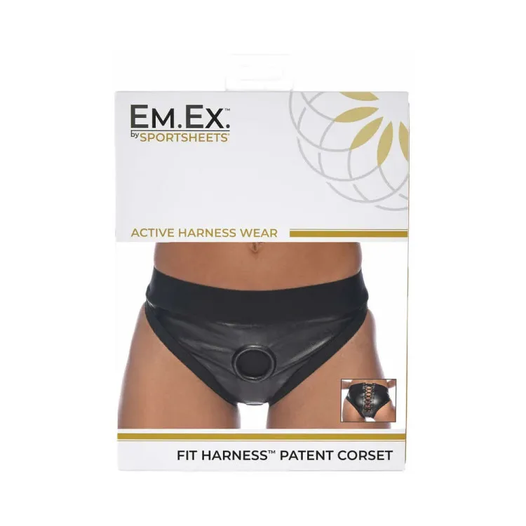 Em.Ex. Fit Harness Patent Corset Em.Ex. Fit Harness Patent Corset