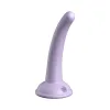 5 Inch Platinum Silicone Dildo with Suction Cup Purple