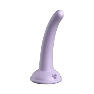 5 Inch Platinum Silicone Dildo with Suction Cup Purple