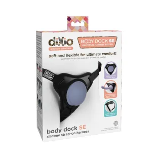 Body Dock SE Universal Silicone Strap-On Harness Black