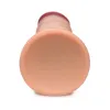 7 Inch Dual Density Realistic Silicone Dildo with Suction Cup Beige