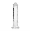 8 Inch RealRock Clear Suction Cup Dildo