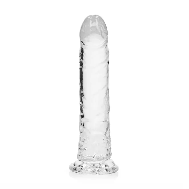 8 Inch RealRock Clear Suction Cup Dildo