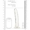 8 Inch RealRock Clear Suction Cup Dildo