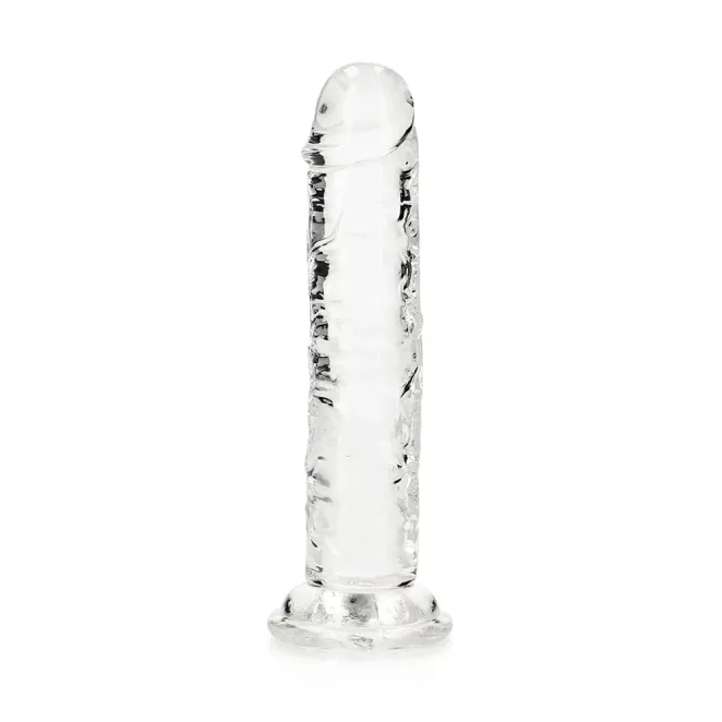 6 Inch RealRock Clear Suction Cup Dildo