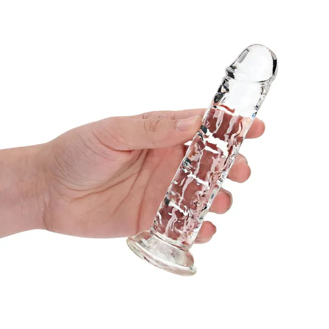 6 Inch RealRock Clear Suction Cup Dildo