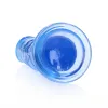 10 Inch RealRock Clear Suction Cup Dildo Blue