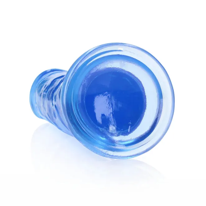 10 Inch RealRock Clear Suction Cup Dildo Blue