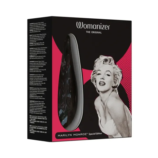 Womanizer Marilyn Monroe Pleasure Air Clitoral Stimulator Black Marble