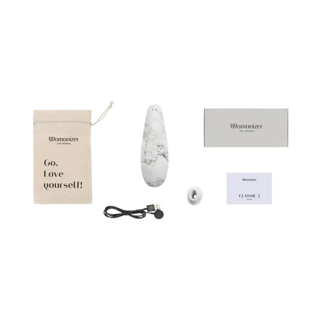 Womanizer Marilyn Monroe Pleasure Air Clitoral Stimulator White Marble