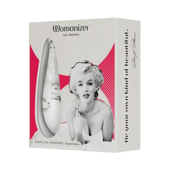 Womanizer Marilyn Monroe Pleasure Air Clitoral Stimulator White Marble