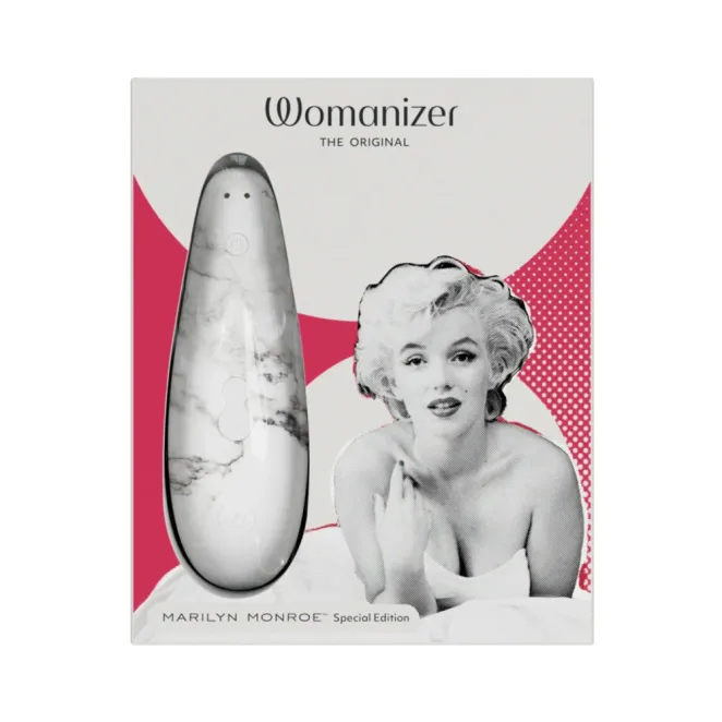 Womanizer Marilyn Monroe Pleasure Air Clitoral Stimulator White Marble