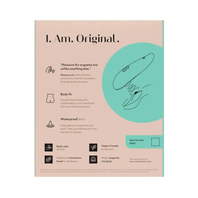 Womanizer Marilyn Monroe Pleasure Air Clitoral Stimulator Mint