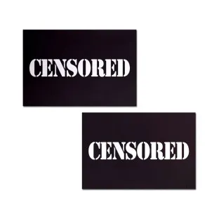 Pastease Censored: Black Censor Bars Nipple Pasties Pastease Censored: Black Censor Bars Nipple Pasties