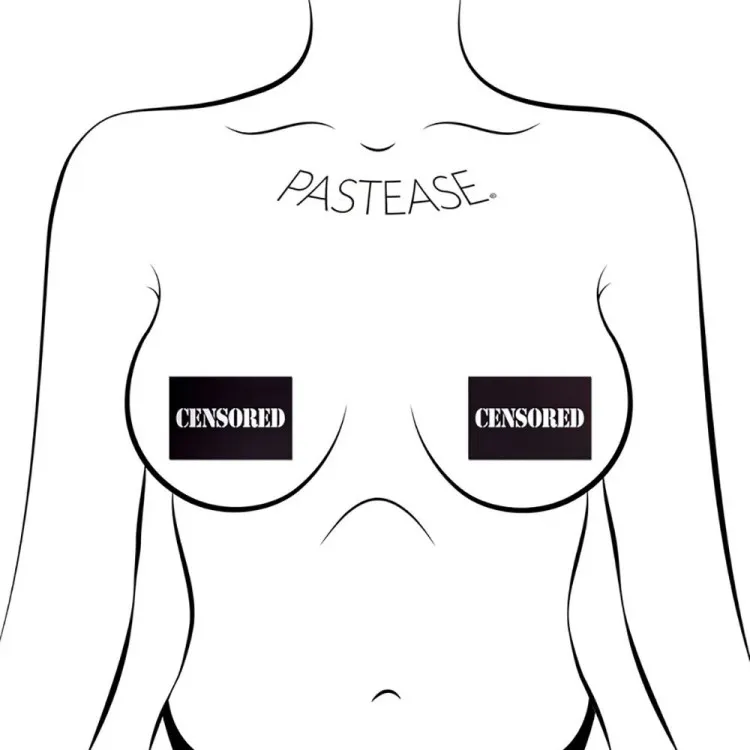 Pastease Censored: Black Censor Bars Nipple Pasties (84064) by Pastease | Pasties | SlipDix.com Pastease Censored: Black Censor Bars Nipple Pasties (84064) | SlipDix.com