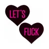 Pastease Love: "Let s Fuck" Black Heart on Neon Pink Base Nipple Pasties (84074) by Pastease | Pasties | SlipDix.com Pastease Love: "Let s Fuck" Black Heart on Neon Pink Base Nipple Pasties (84074) | SlipDix.com