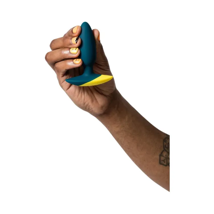 Anal ROMP Bass Silicone Vibrating Butt Plug Green Anal ROMP Bass Silicone Vibrating Butt Plug Green