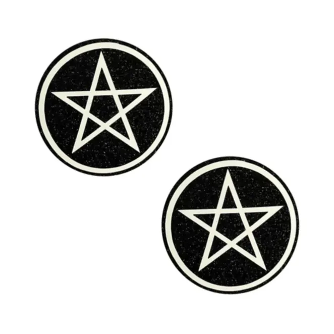 Neva Nude Pasty Wicca Black Glitter (84150) | SlipDix.com