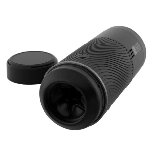 Arcwave Pow Silicone Dual-Entrance Suction Control Male Masturbator Black